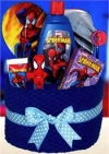 Spider man towel basket