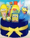 Sponge bob towel cake